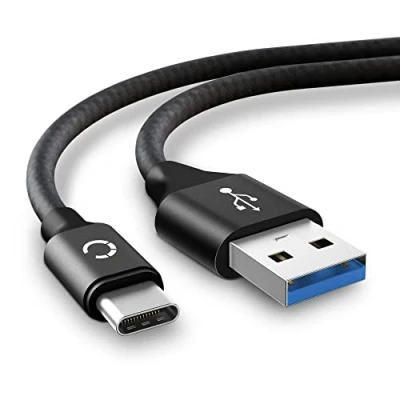 Image of CELLONIC® USB Tablet Charger Replacement for Blackview Tab 8, 9 2m Fast Charging 3A C Type Data Cable Adapter Black