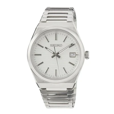Image of Seiko Men Analog Quartz Watch with Stainless Steel Strap SUR553P1