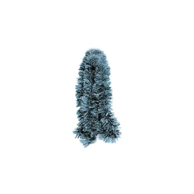 Image of Vsorce4u 1 x 2M Chunky Tinsel Xmas Metallic Garland Reusable Hanging Christmas For Decoration (Pale Blue)