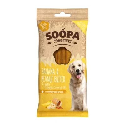 Image of Soopa Banana &amp; Peanut Butter Jumbo Sticks 170gm
