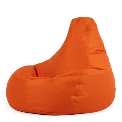 Image of Bean Bag Bazaar Recliner Gaming Chair, Burnt Orange, Indoor Outdoor Water Resistant Fabric, Large Beanbag with Filling Included, Seating, Garden Furniture