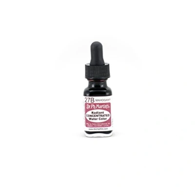 Image of Dr. Ph. Martin&#039;s Radiant Concentrated Water Color, 0.5 oz, Mahogany (27B)