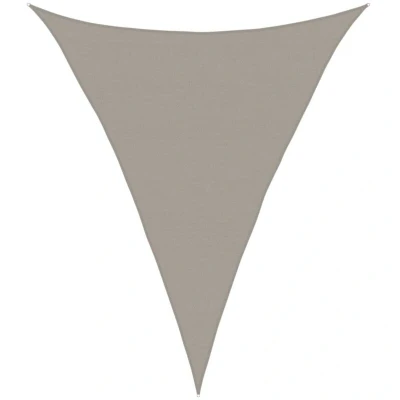 Image of vidaXL Sunshade Sail 160 g/m² Triangular Light Grey 5x6x6 m HDPE