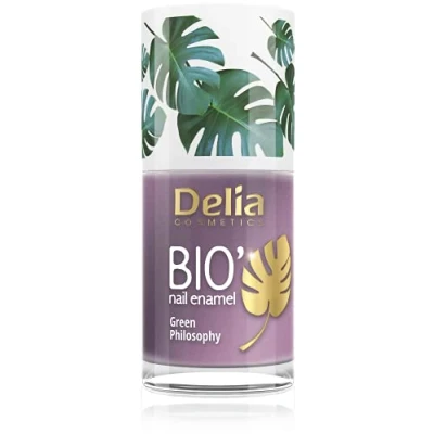 Image of Delia Cosmetics Bio Green Nail Polish ESCAPE Vegan Friendly Perfect Opacity and Shine Easy Fast Application Natural Ingredients Long Lasting Color up to 6 Days 11ml