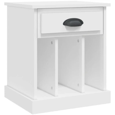 Image of vidaXL Bedside Cabinet White 43x36x50 cm