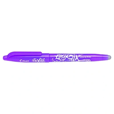 Image of Pilot Frixion Erasable Rollerball Pen 0.7mm Tip Purple, Box of 12