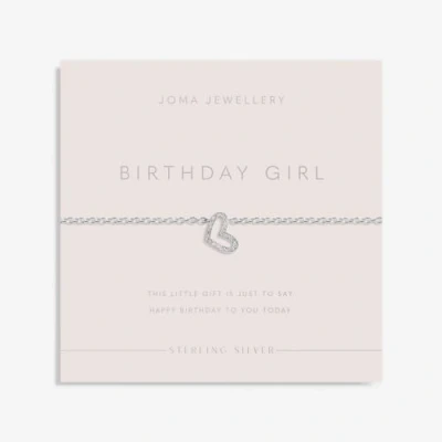 Image of Joma Jewellery Sterling Silver &#039;Birthday Girl&#039; Bracelet