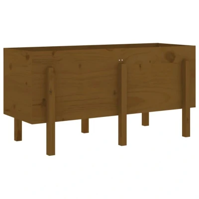 Image of vidaXL Garden Raised Bed Honey Brown 121x50x57 cm Solid Wood Pine