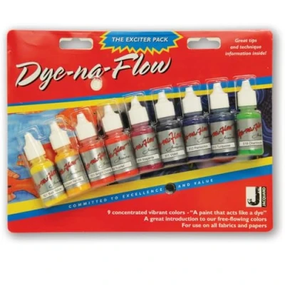 Image of Jacquard Dye Na Flow Exciter Pack Liquid Paints 0.5 oz (Pack of 9)