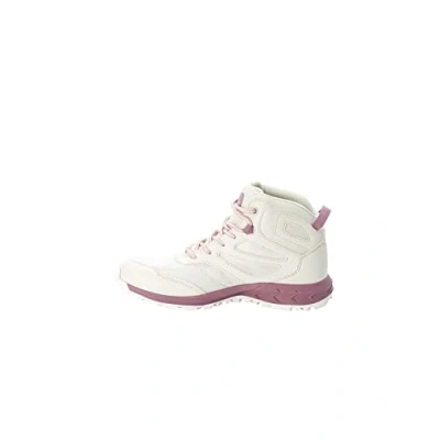 Image of Jack Wolfskin Woodland Texapore Mid K Walking Shoe, Egret, 1 UK
