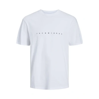 Image of JACK &amp; JONES Mens JJ T Shirt Short Sleeve White XXXL