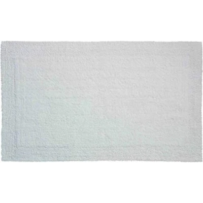 Image of Grund Bath Mat, Ultra Soft, Absorbent and Anti Slip, Organic Cotton, 5 Years Warranty, LUXOR, Mat 70x120 cm, White