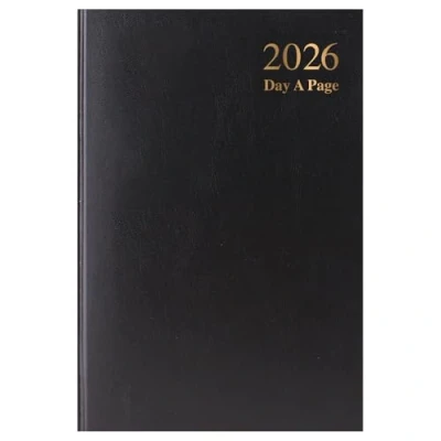 Image of 2025 Diary A5 Page A Day Desk Hard Backed Inculde Calendar Year, Daily Diary, Journal and Planner for business, office personal Use
