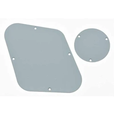 Image of Dopro LP Rear Control Plate Switch Cavity Cover For USA Les Paul Solid White 1 Ply
