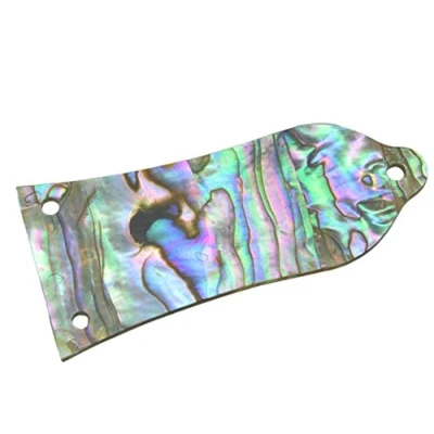 Image of KAISH Pure Custom Made Natural Abalone Shell Guitar Truss Rod Cover with 3 Holes for Epiphone LP Les Paul