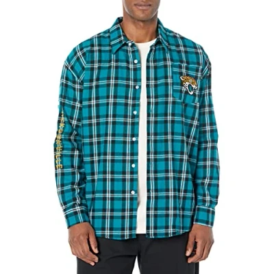 Image of FOCO Washington Commanders Wordmark Basic Flannel Shirt Mens Medium