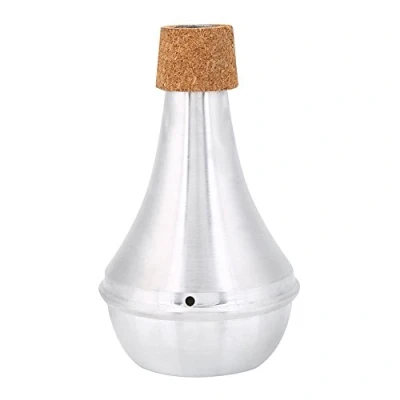Image of Trumpet Mute, Lightweight Mute Practice Aluminum Alloy &amp; Cork Brasses Musical Instrument Parts