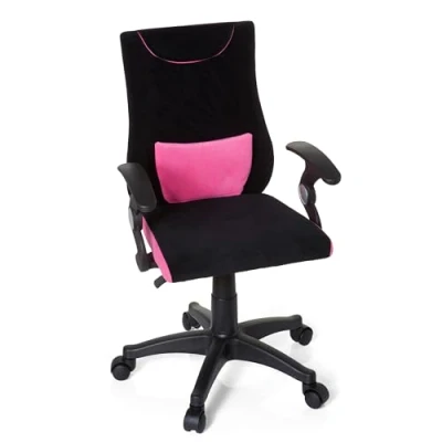 Image of hjh OFFICE KIDDY PRO AL Pink Mesh Childrens Swivel Chair