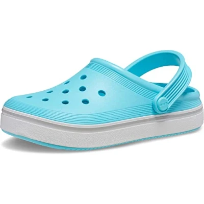 Image of Crocs Childrens Unisex Crocband Clean Clog Infants Blue Mixed Material Size UK 9 Kids