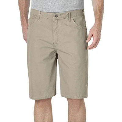 Image of Dickies Men&#039;s 11 Inch Lightweight Duck Carpenter Short, Desert Sand, 34