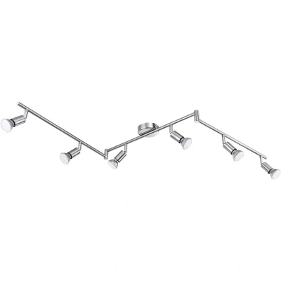 Image of Matrix Ceiling Spotlight Bar Nickel Matt 6x GU10 3000K