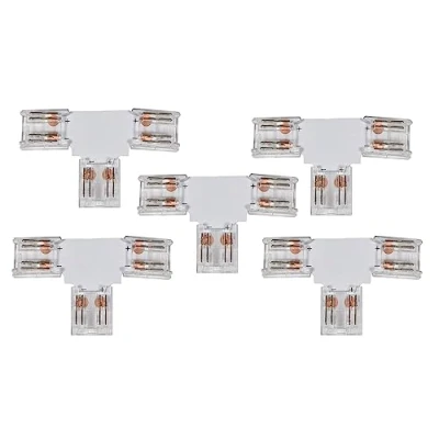 Image of Lyyt Solderless RGB COB LED Strip Connectors 5 Pack 10mm T