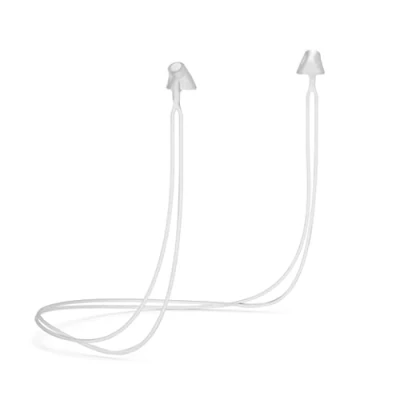 Image of Flare Calmer Secure Mini Small Ear Plugs Alternative Reduce Annoying Noises Without Blocking Sound Soft Reusable Flexible Silicone with Built in Lanyard Translucent