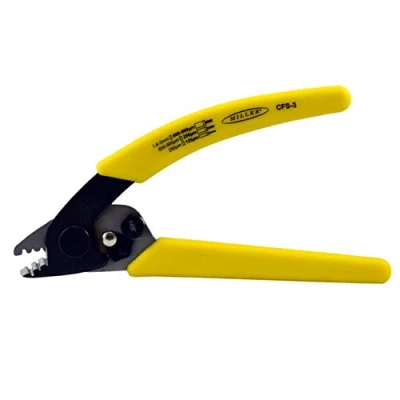 Image of Miller CFS 3 Series Three Hole Wire Stripper Tool for Working Technicians, Electricians, and Installers, Safe Cable Splicing Tool, Easily Portable Stripper, 4.2 Ounces