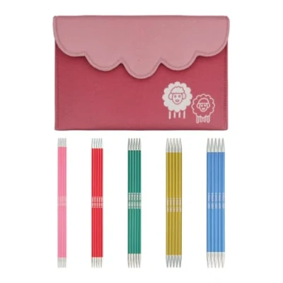 Image of KnitPro Double Pointed Knitting Needle Set Zing (15cm) of 5