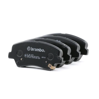 Image of 581011SA30, 581012VA00, 581012VA10, 581012VA50, 581012VA60 Brake pad set BREMBO P 30 073 with acoustic wear warning accessories