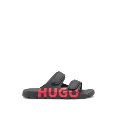 Image of HUGO Evander SAND Sandals, Men&#039;s, Size: 6, Black High quality imitation leather