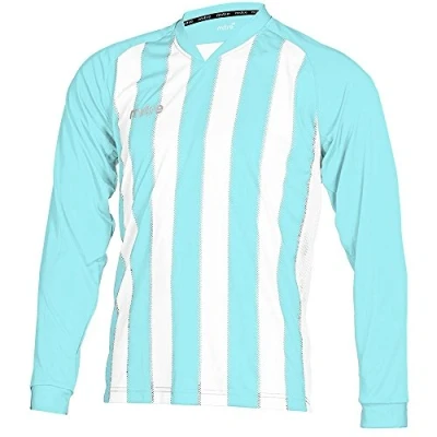 Image of Mitre Men Optimize Football Match Day Shirt Sky/White Medium