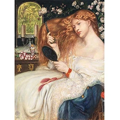 Image of Artery8 Rossetti Lady Lilith Painting Unframed Wall Art Print Poster Home Decor Premium
