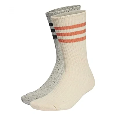 Image of ADIDAS HT3460 LOUNGE CREW 2P Socks Unisex MULTICOLOR/MULTICOLOR M