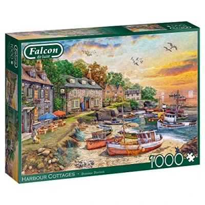 Image of Jumbo, Falcon de luxe Harbour Cottage, Jigsaw Puzzles for Adults, 1000 piece