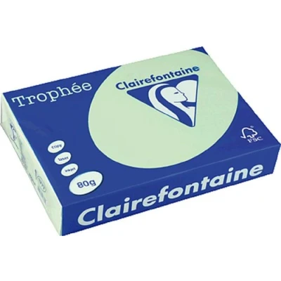 Image of Clairefontaine Tropheé Pastell 1777C Copy Paper DIN A4 Green 80g/m2 500 Sheets