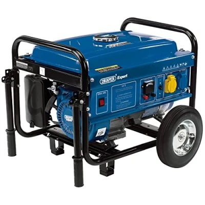 Image of Draper Petrol Generator with Wheels, 2000W
