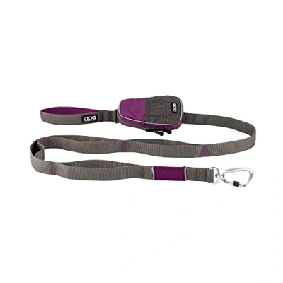 Image of Dog Copenhagen Urban Trail Leash Strong Lead for Small, Medium and Large dogs Padded Handle Aluminum Carabiner Puppy Lead, Purple Passion, Size L
