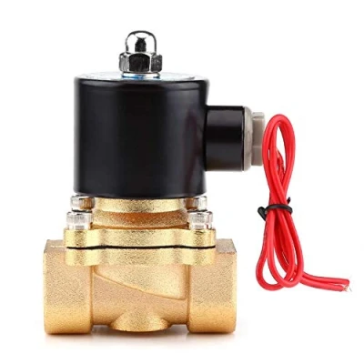 Image of AC 220V 3/4 Inch NC Electric Solenoid Valve Zinc Alloy BOD Normally Closed for Water Oil Air Gas