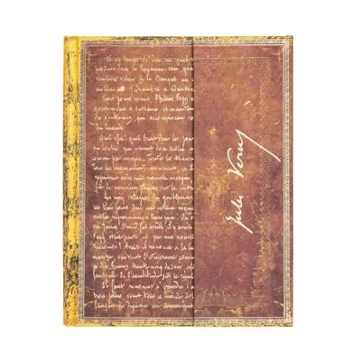 Image of Paperblanks Hardcover Journal Verne, Around The World Lined Ultra (180 x 230 mm) (Embellished Manuscripts Collection)