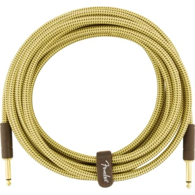 Image of Fender Deluxe Series Instrument Cable 15 ft STR/STR Tweed