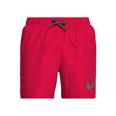 Image of NIKE Men&#039;s 5 Volley Short Swimsuit, University Red, S UK