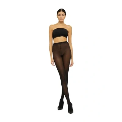 Image of Wolford Women&#039;s Velvet de Luxe 50 Tights, DEN, Black, X Small