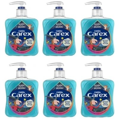 Image of Carex Room on the Broom Witch&#039;s Magic Potion Antibacterial Hand Wash, Clean &amp; Protects Hands, Bulk Buy, Pack of 6 x 250ml