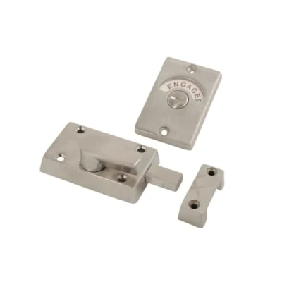 Image of Vibe Indicator Bolt on Satin Chrome Door Handle for Internal Doors