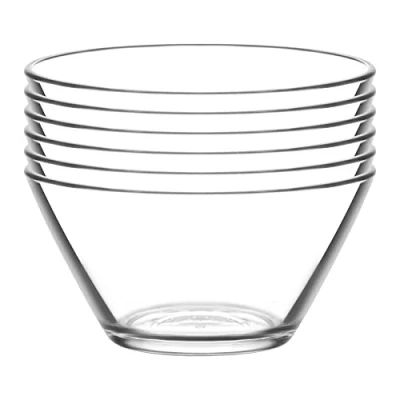 Image of 6x 12cm Vega Glass Serving Bowls By LAV