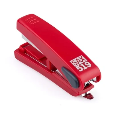 Image of SAX Flat Cinch Stapler Red for 20 Sheets