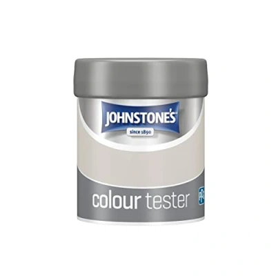 Image of Johnstone&#039;s Paint Tester Pots Wall &amp; Ceiling China Clay Emulsion Easy to Apply Dry in 1 2 Hours 75ml