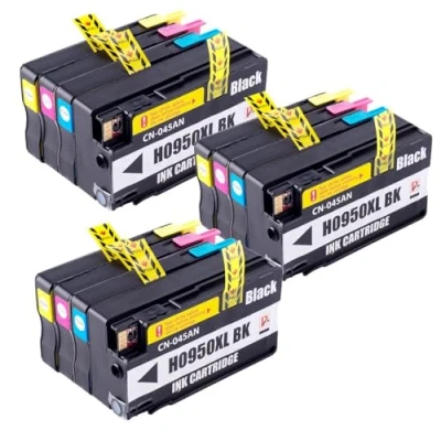 Image of 12 Compatible Ink Cartridge Replace 950XLB 951XLC 951XLM 951XLY For HP Officejet Pro 8100 8600 8600+ 251dw 276dw Printer