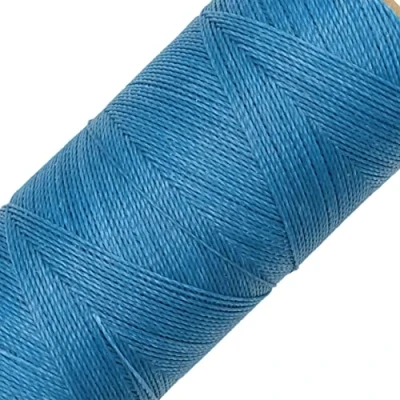 Image of LINHASITA Waxed Thread 100gr / 360 Metres 0.5 mm Thick Polyester Macrame 30 Colours blue turquoise